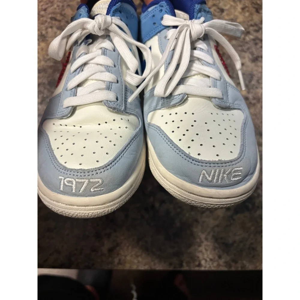 Nike Dunk Low SE Industrial Blue White Rhinestone Kids 6Y HF5742-111 Sneakers